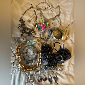 Costume jewelry group-all colors-necklaces-bracelets-earrings